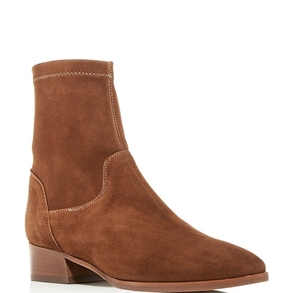 Aquatalia Faren Stretch Suede Ankle Boot